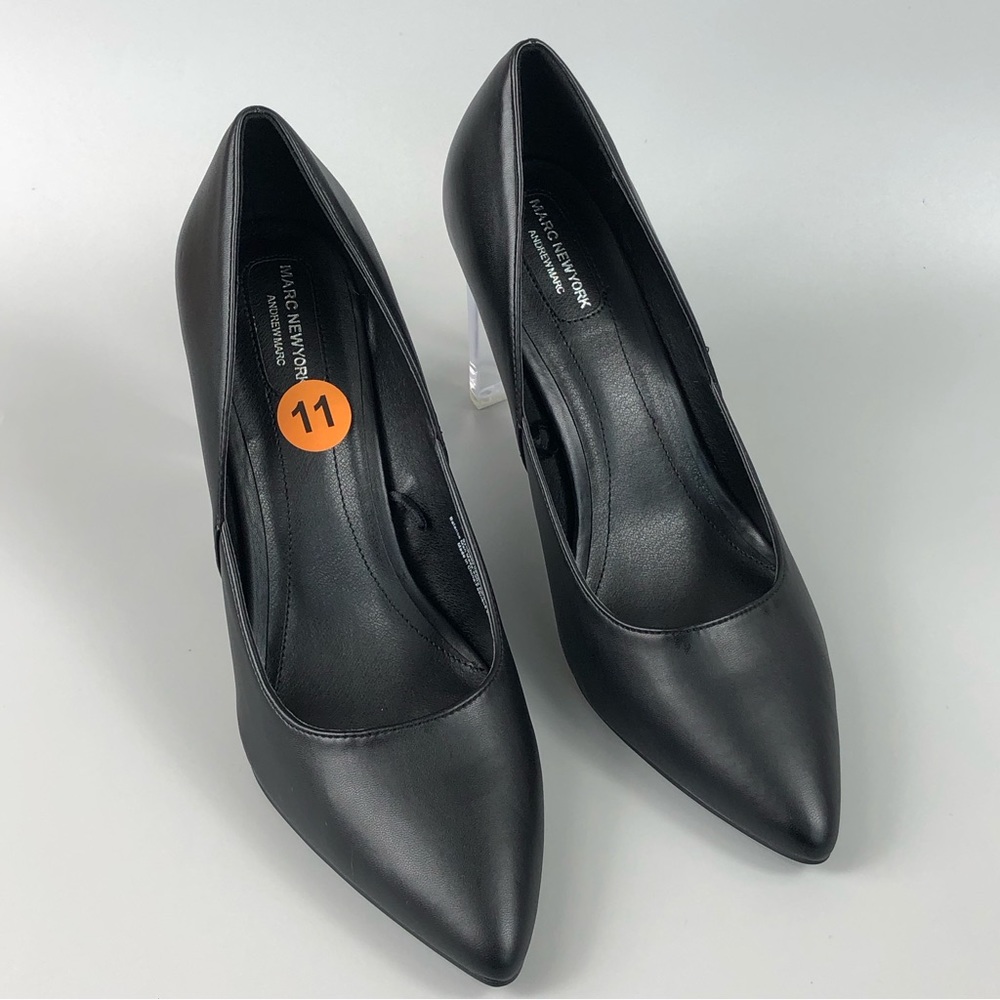 Marc Newyork By Andrew Marc Pointed Toe Clear Hee… - image 3